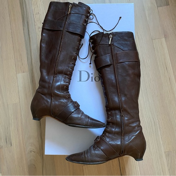 Dior Leather Flight Boots - Picture 4 of 11